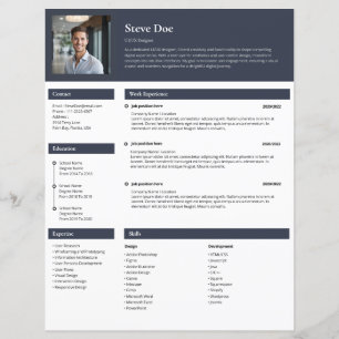 Modernes Minimalistisches Resume-Template