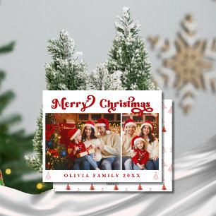 Modernes Minimalistisches Retro Weihnachten Zwei F