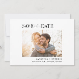 Modernes Minimalistisches sauberes Foto Save the D Date
