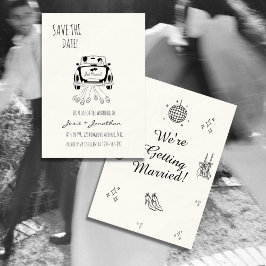 Modernes Minimalistisches Save the Date | Einfache Einladung