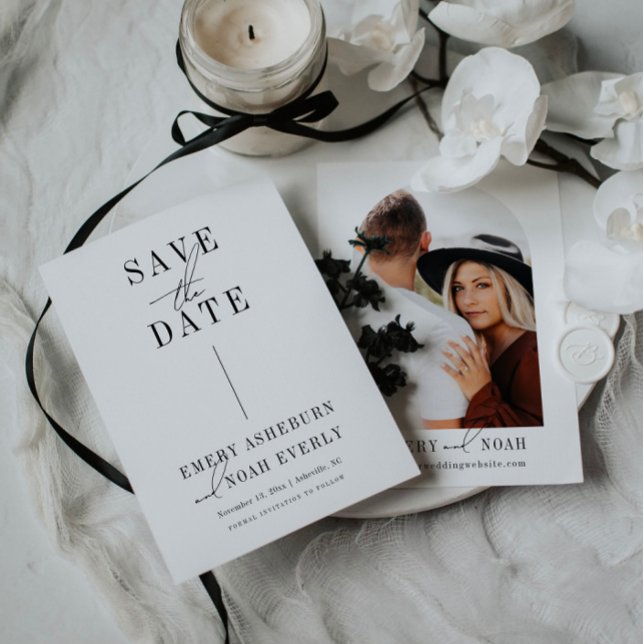 Modernes Minimalistisches Save the Date Einladung (Von Creator hochgeladen)
