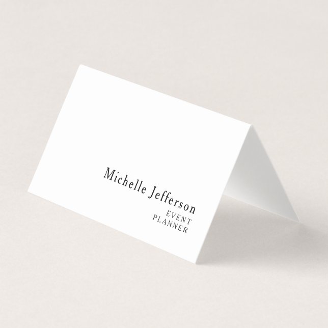 Modernes Minimalistisches Schlicht Einfaches Kreat Visitenkarten (Vorderseite)