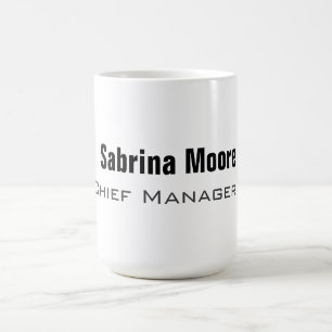 Modernes Minimalistisches Schlichtes Beruflich Kaffeetasse