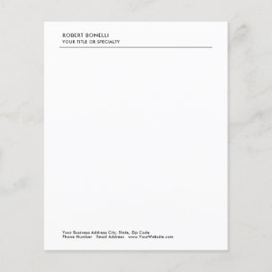 Modernes, Minimalistisches Schlichtes Business