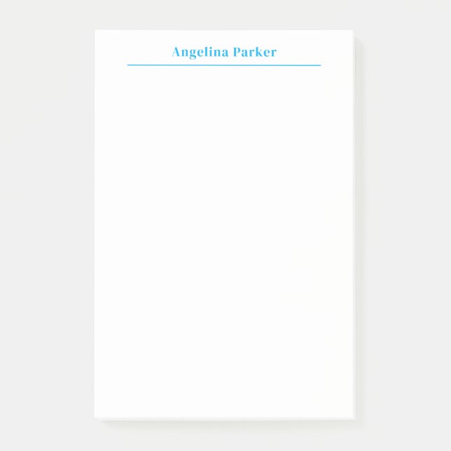 Modernes Minimalistisches, Schlichtes, einfaches B Post-it Klebezettel (Vorderseite)