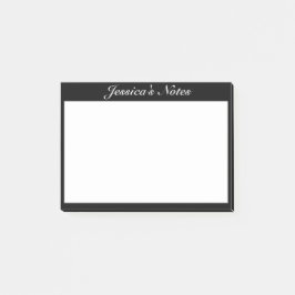 Modernes Minimalistisches Schwarz Post-it Klebezettel