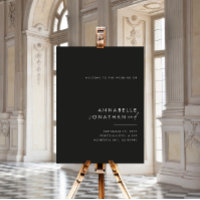Modernes, minimalistisches Schwarz-Weiß-Budget