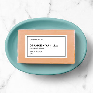 Modernes, Minimalistisches, schwarzes Grenzprodukt Etiketten