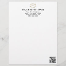 Modernes minimalistisches schwarzes QR-Code-Geschä