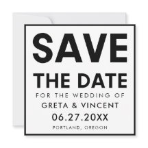 Modernes, minimalistisches Schwarzweiß-Quadrat