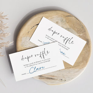 Modernes Minimalistisches Script-Baby-Duschdusche- Begleitkarte