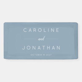 Modernes Minimalistisches Script Custom Wedding Du Banner