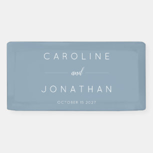 Modernes Minimalistisches Script Custom Wedding Du Banner
