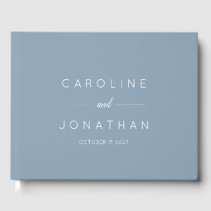 Modernes Minimalistisches Script Custom Wedding Du Gästebuch