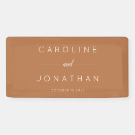 Modernes Minimalistisches Skript Custom Wedding Te Banner
