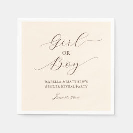 Modernes Minimalistisches Skriptgeschlecht offenba Serviette