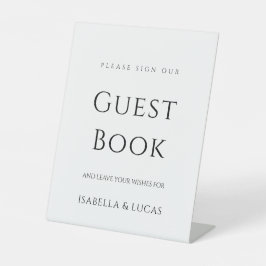 Modernes Minimalistisches Skriptguestbook Sockelschild