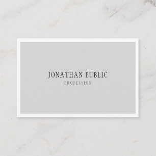 Modernes Minimalistisches Template Einfach grau we Visitenkarte