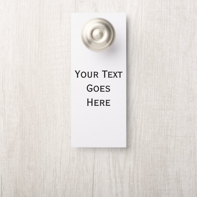 Modernes Minimalistisches Türzeichen Türanhänger (Auf Knauf)