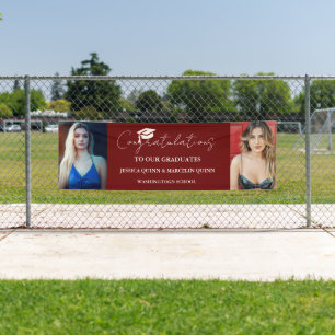 Modernes Minimalistisches Twins Abschluss Foto Par Banner