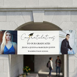 Modernes Minimalistisches Twins Abschluss Foto Par Banner