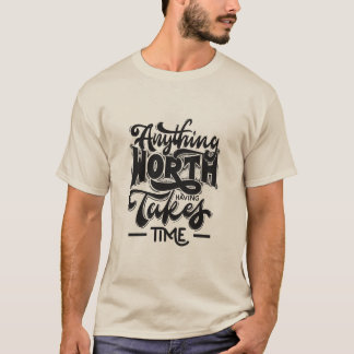 Modernes Minimalistisches Typografie-T - Shirt-Des T-Shirt