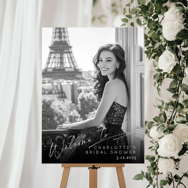 Modernes minimalistisches typografisches Foto Brid Acrylschild (Von Creator hochgeladen)