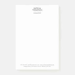 Modernes Minimalistisches Unternehmen Post-it Klebezettel