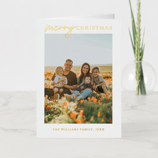 Modernes Minimalistisches Weihnachtsfest Foto (Vorderseite)