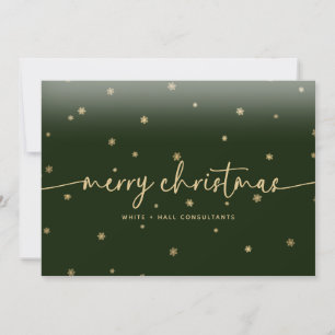 Modernes Minimalistisches Weihnachtsskriptgeschäft Feiertagskarte