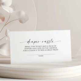 Modernes Minimalistisches Windelrad Begleitkarte