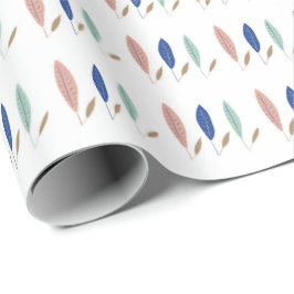 Modernes, minimalistisches Wrapping Paper für Blät Geschenkpapier