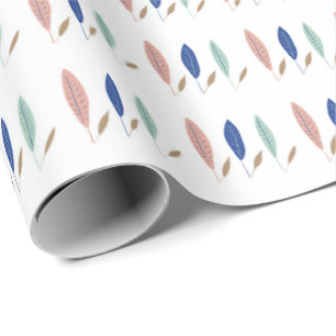 Modernes, minimalistisches Wrapping Paper für Blät Geschenkpapier