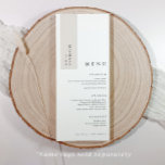 Modernes Minimalistisches Zimmer für Namensschilde Menükarte<br><div class="desc">Dieses moderne und schlichte, minimalistisch-schwarz-weiße Hochzeitsmenü ist für eine leicht elegante Tischumgebung konzipiert. Jede Karte verfügt über ein übersichtliches und übersichtliches Layout - ideal, um jeden Gast mit einem Single zu belegen. Der Text ist sorgfältig auf den unteren Rand ausgerichtet und verlasst oben offenen Platz zum Hinzufügen von Namensmarken, Wachs-Siegeln...</div>