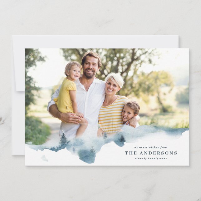 Modernes Minimum ist alles ruhig Weihnachten Foto  (Vorderseite)