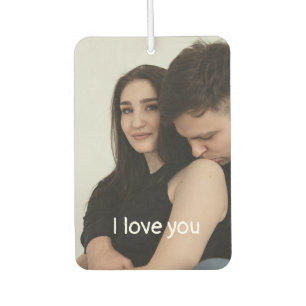 Modernes Minmalist Couple Lover Foto Autolufterfrischer