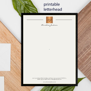Modernes, mit Monogramm, bedruckbares, schwarzes G Poster