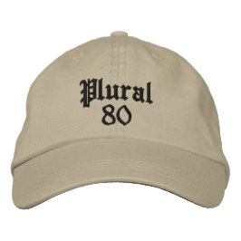 Modernes mit Monogramm Beige Bestickte Baseballkappe