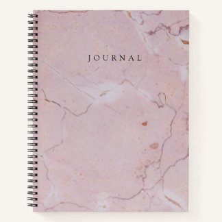 Modernes Mit Monogramm Journal mit rosa Marmorverk Notizbuch