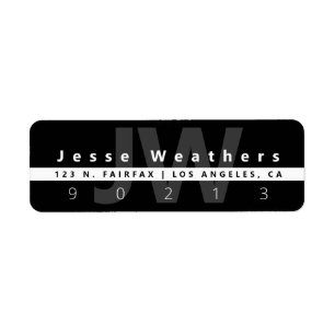 Modernes Mit Monogramm Schwarz-weiße und graue A