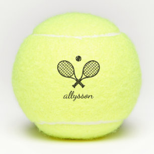 Modernes Mit Monogramm Tennisbälle
