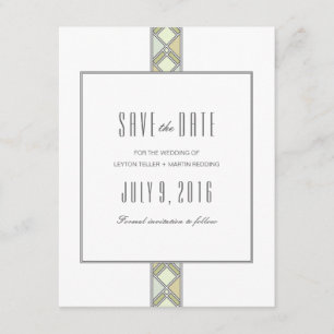 Modernes mit Ziegeln gedecktes Muster Save the Save The Date