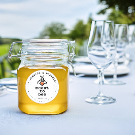 Modernes Mittel zur Hochzeit Runder Aufkleber