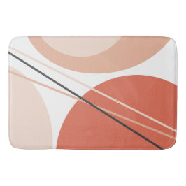Modernes Mittelalter Abstrakt Geo Pastel Terracott Badematte