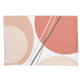 Modernes Mittelalter Abstrakt Geo Pastel Terracott Kissenbezug