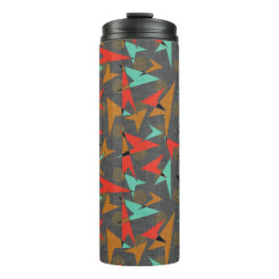 Modernes Mittelalter   Atomare Pfeile und Punkte Thermosbecher