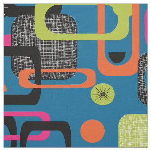 Modernes Mittelalter Funky Geometric Muster Stoff