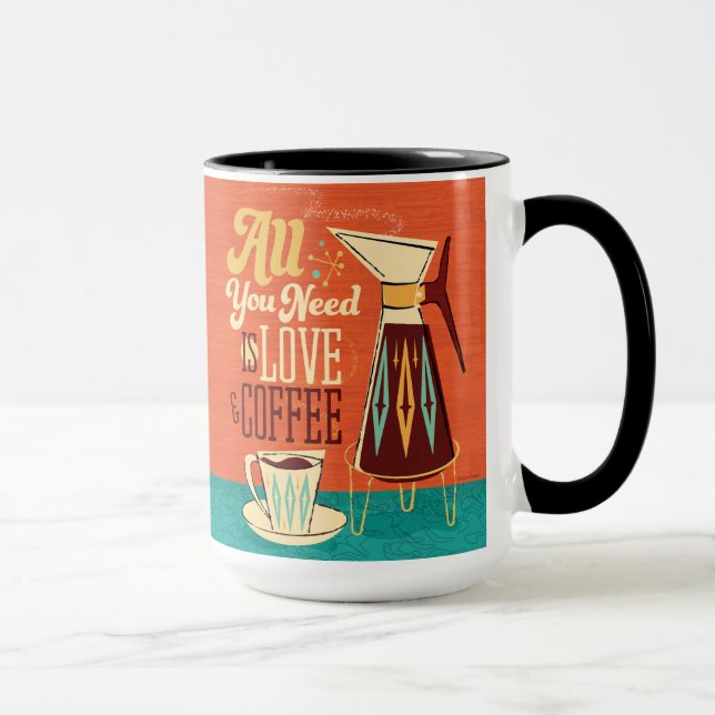 Modernes Mittelalter ist Liebe und Kaffee Tasse (Rechts)