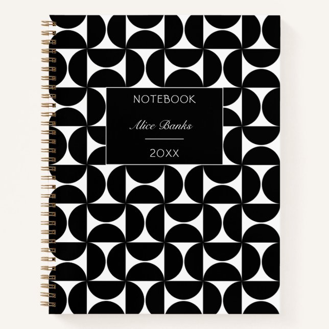 Modernes Mittelalter & Skriptmonogramm Notizbuch (Vorderseite)