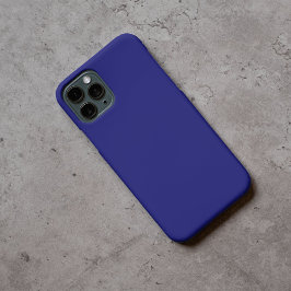 Modernes Mitternachtsblau Schlichte Solid Color iPhone 16 Pro Hülle